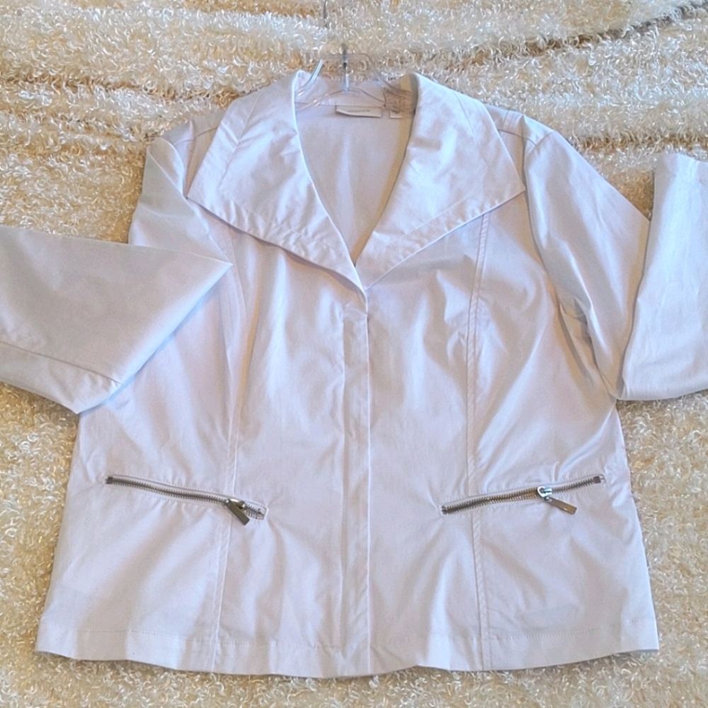 Chico's white jacket Size "3"